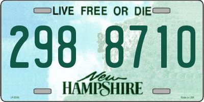 NH license plate 2988710