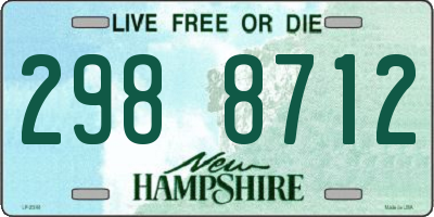 NH license plate 2988712