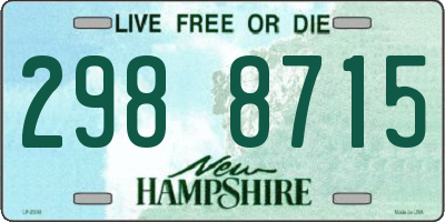 NH license plate 2988715