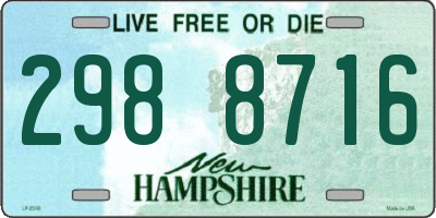 NH license plate 2988716