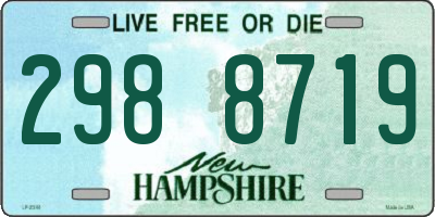 NH license plate 2988719