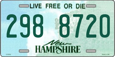 NH license plate 2988720