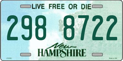 NH license plate 2988722