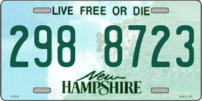 NH license plate 2988723