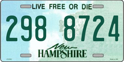 NH license plate 2988724