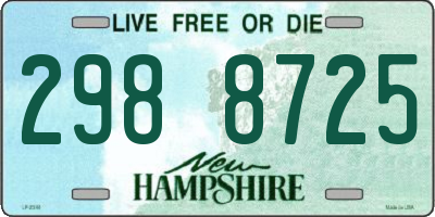 NH license plate 2988725