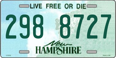 NH license plate 2988727