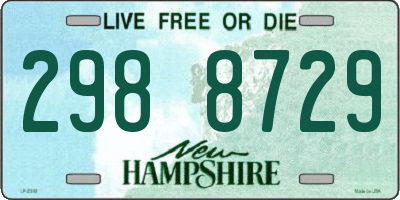 NH license plate 2988729