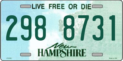 NH license plate 2988731
