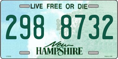 NH license plate 2988732