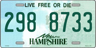 NH license plate 2988733