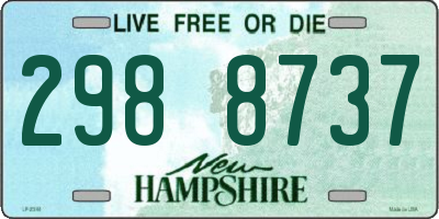 NH license plate 2988737