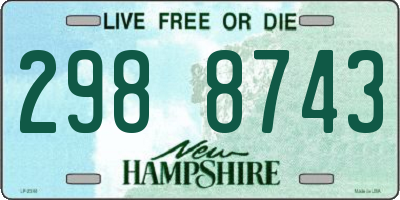 NH license plate 2988743