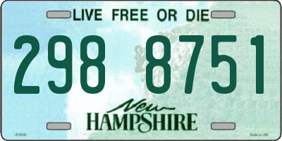 NH license plate 2988751
