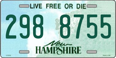 NH license plate 2988755