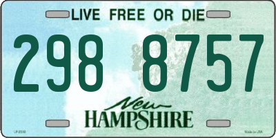 NH license plate 2988757
