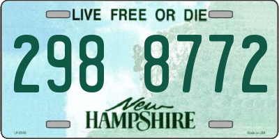 NH license plate 2988772