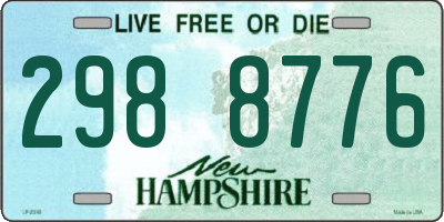 NH license plate 2988776