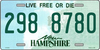 NH license plate 2988780