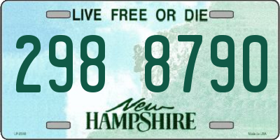 NH license plate 2988790
