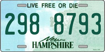 NH license plate 2988793