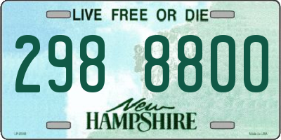 NH license plate 2988800