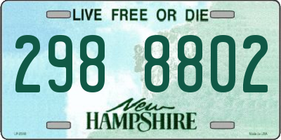 NH license plate 2988802