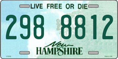 NH license plate 2988812