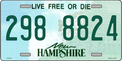 NH license plate 2988824