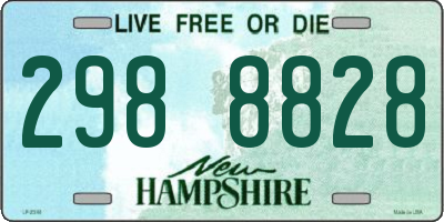 NH license plate 2988828