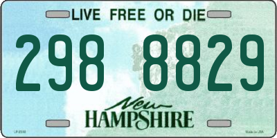 NH license plate 2988829