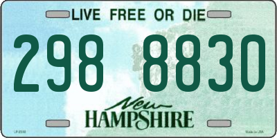 NH license plate 2988830