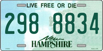 NH license plate 2988834