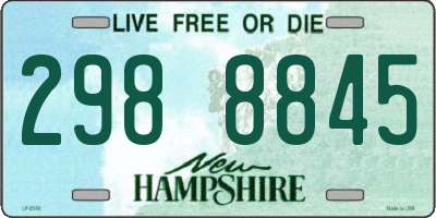 NH license plate 2988845