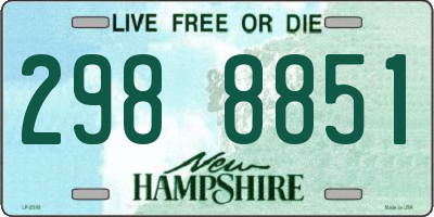 NH license plate 2988851