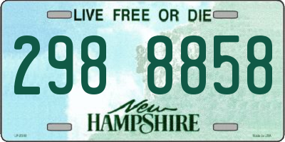NH license plate 2988858