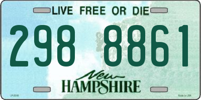 NH license plate 2988861
