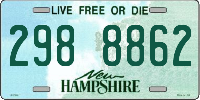 NH license plate 2988862