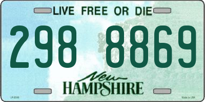 NH license plate 2988869