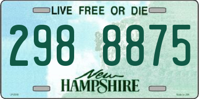 NH license plate 2988875