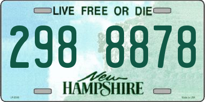 NH license plate 2988878