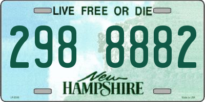 NH license plate 2988882