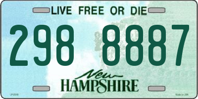 NH license plate 2988887