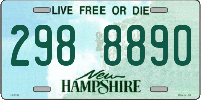 NH license plate 2988890