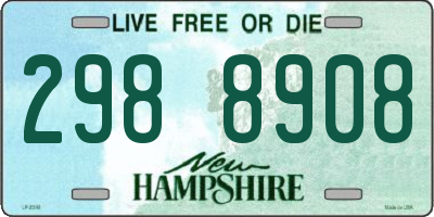 NH license plate 2988908
