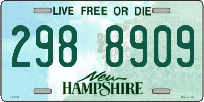 NH license plate 2988909