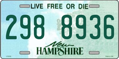 NH license plate 2988936