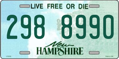 NH license plate 2988990