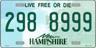 NH license plate 2988999