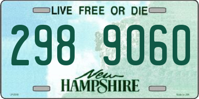 NH license plate 2989060